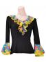 Flamenco Blouse & Skirt / Roses & Dots / Model Carla & Tecla / G2348bg
