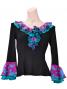 Flamenco Blouse & Skirt / Roses & Dots / Model Carla & Tecla / G2348bp