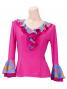 Flamenco Blouse & Skirt / Roses & Dots / Model Carla & Tecla / G2348pibl