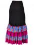 Flamenco Semi Mermaid Cut Skirt / Roses & Dots / Model Tecla / G2350bbl