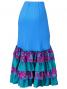 Flamenco Semi Mermaid Cut Skirt / Roses & Dots / Model Tecla / G2350lbp