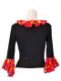 Flamenco Ruffle Blouse / Dots / Model Renata / G2352br