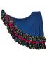 Flared Flamenco Skirt with Frills / Dots / Model Pili / G2353blb