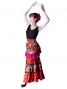 Flamenco Apron with Paisley / Black / Model Ysabel / G2381bk