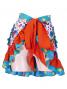 Flamenco Apron with Paisley / White / Model Ysabel / G2381wh