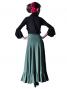 Flamenco Skirt with Single Frill/ Green / G2409gr