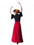 Flamenco Skirt with Single Frill/ Red / G2409rd