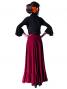 Flamenco Skirt with Single Frill/ Wine / G2409wi
