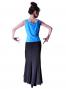 Flamenco Sleeveless Blouse / Light Blue / G2433lbl
