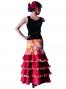 Flamenco Sleeveless Blouse with Velvet / Black / G2434bkb