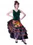 Flamenco Sleeveless Blouse with Velvet / Green / G2434grb