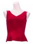 Flamenco Sleeveless Blouse with Velvet / Red / G2434rdb
