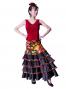 Flamenco Sleeveless Blouse with Velvet / Red / G2434rdb