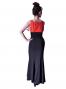 Flamenco Semi - Mermaid with High Waist Skirt/ Black / G2442bk