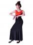 Flamenco Semi - Mermaid with High Waist Skirt/ Black / G2442bk