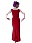 Flamenco Semi - Mermaid with High Waist Skirt/ Red / G2442rd