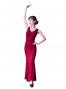 Flamenco Semi - Mermaid with High Waist Skirt/ Wine / G2442wi