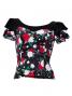Flamenco Blouse & Skirt / Rose / G2449bkbk