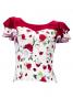 Flamenco Blouse & Skirt / Rose / G2449rdwh