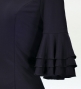 Flamenco 3-tier frilled Blouse / Black / G2481bk