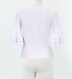 Flamenco 3-tier frilled Blouse / White / G2481wh