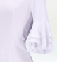 Flamenco 3-tier frilled Blouse / White / G2481wh