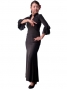 Mermaid Cut  Flamenco Skirt / Black / G409