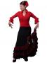 Flamenco Wrap Blouse with Flounces / Red / G2480rd