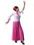 Flamenco Wrap Blouse with Flounces / White / G2480wh