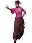 Flamenco Wrap Blouse with Flounces / Pink / G2480pi