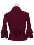 Flamenco Wrap Blouse with Flounces / Wine / G2480wi