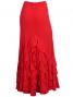 Mermaid Cut Flamenco Skirt with 6 Layers of Ruffles / Red / G2354r