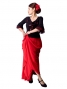 Flamenco Skirts with Multi Panels / Red / G80r