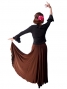 Flamenco Black  Blouse with Flounces and Ruffles/ Black / G814b