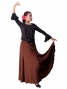 Flamenco Black  Blouse with Flounces and Ruffles/ Black / G814b