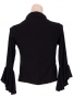 Flamenco Shirt Collar with Flounces and Ruffles/ Black / G842b