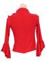 Flamenco Shirt Collar with Flounces and Ruffles/ Red / G842r