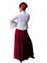 Flamenco Shirt Collar with Flounces and Ruffles/ White / G842w