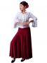 Flamenco Shirt Collar with Flounces and Ruffles/ White / G842w