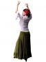 Flamenco Stand Collar Blouse with Flounces and Ruffles/ White / G843w