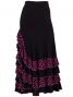 Mermaid Cut Flamenco Skirt with Polka Dot Ruffles/ Pink Dot / G886pi