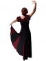 Flamenco Skirt with Black and Red Polka Dots/ Black & Red / G887r