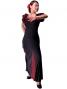 Flamenco Skirt with Black and Red Polka Dots/ Black & Red / G887r