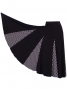 Flamenco Skirt with Black and White Polka Dots/ Black & White / G887w