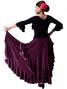 Flamenco Polka Dots Skirt with Frill/ Black&Pink Dot / G889pi