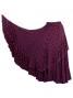 Flamenco Polka Dots Skirt with Frill/ Black&Pink Dot / G889pi
