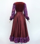 Flamenco Blouse & Skirt / Paisley / Red & Pink / JFBS-10