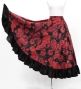 Flamenco Blouse & Skirt / Roses / Red & Black / JFBS-11
