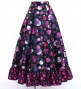 Flamenco Blouse & Skirt / Roses & Dots / Black & Pink / JFBS-13