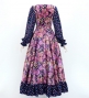 Flamenco Blouse & Skirt / Butterfly Paisley / Purple / JFBS-14